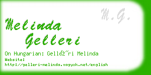 melinda gelleri business card
